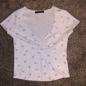 Floral v neck top from brandy!